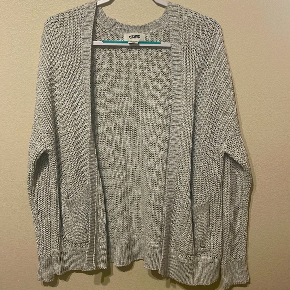PINK crochet cardigan
